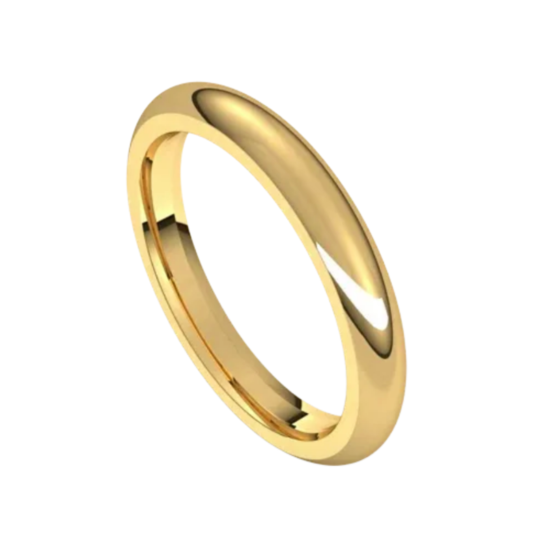 3mm Gold Stacking Spacer Band 14K Yellow Gold