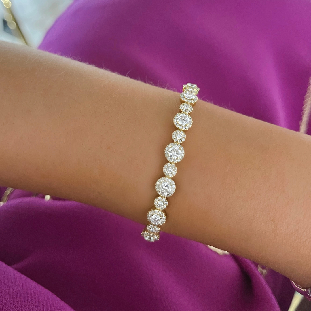 Elizabeth Diamond Bangle Bracelet 2.85 ctw