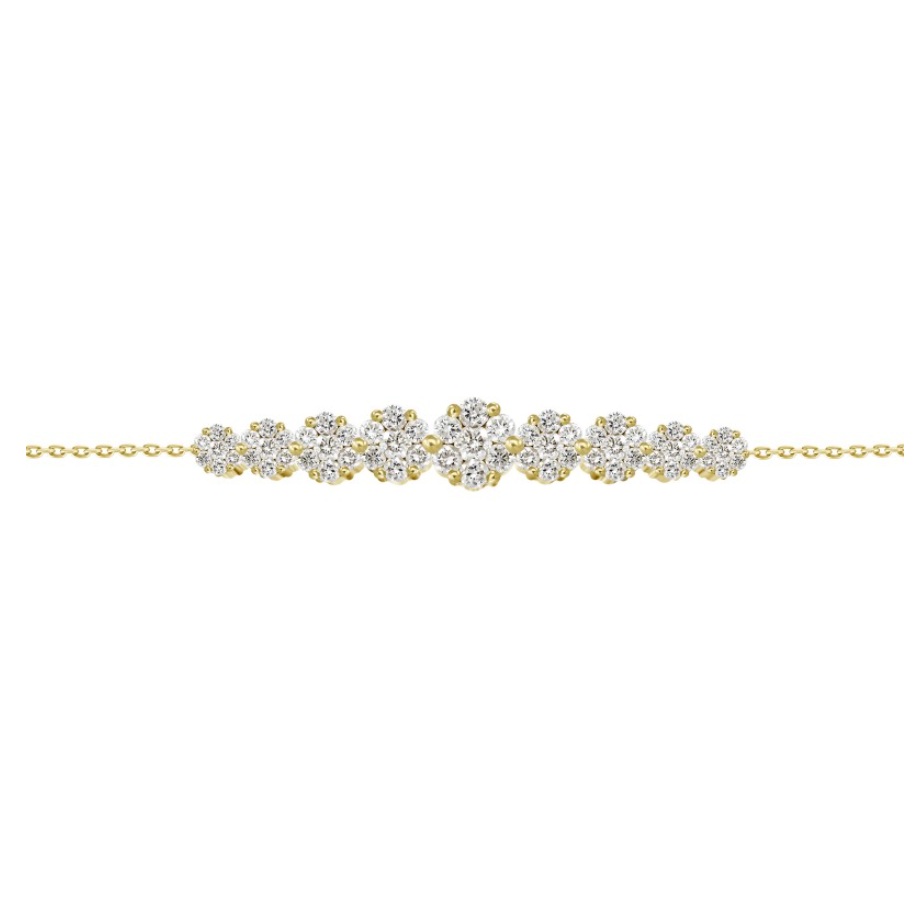 Bloom Diamond Bracelet Yellow Gold
