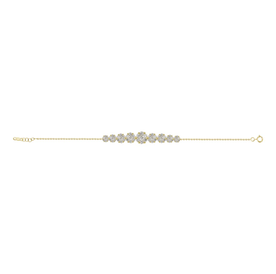 Bloom Diamond Bracelet FULL Yg