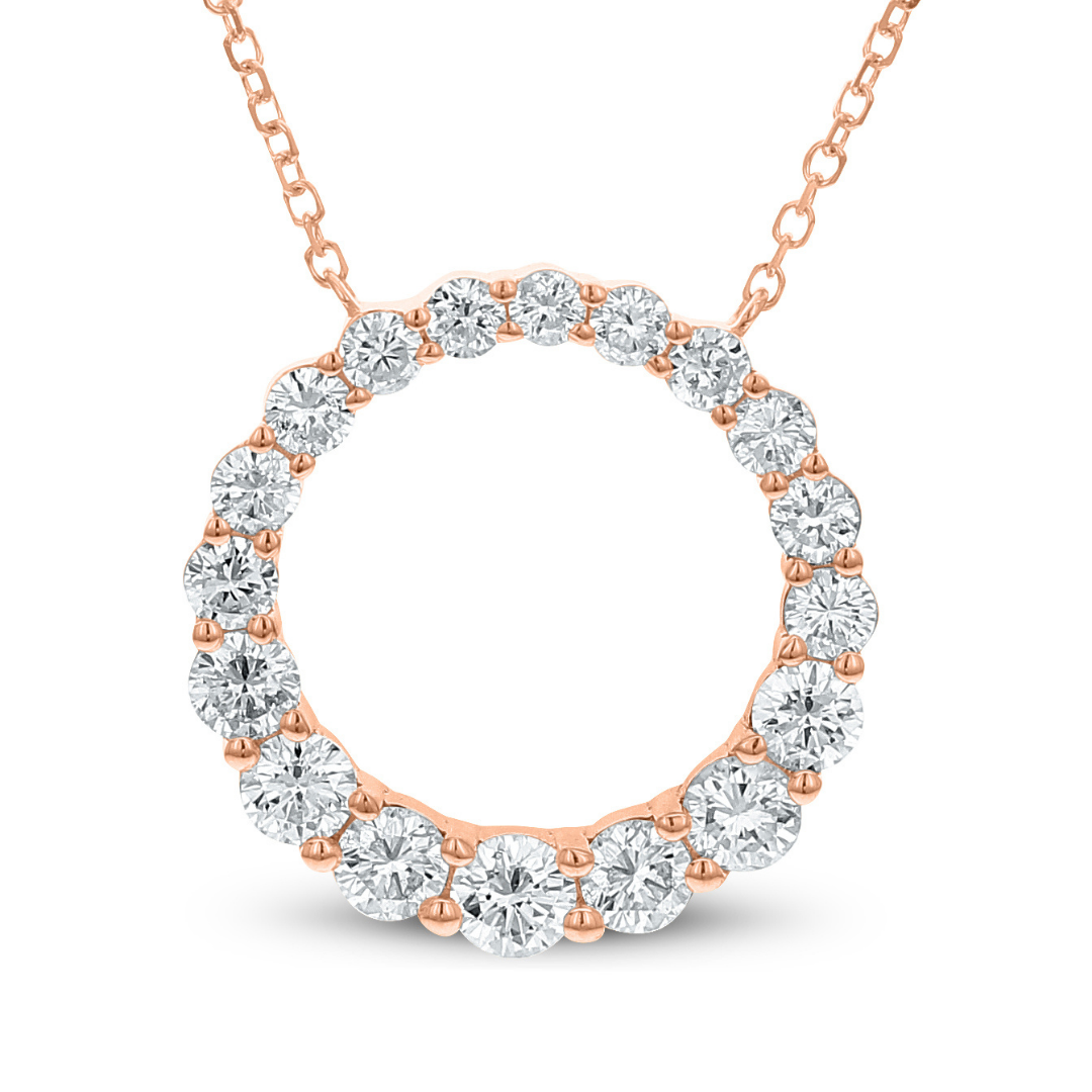 Circle Diamond Necklace