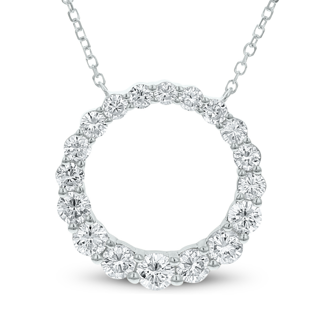 Circle Diamond Necklace