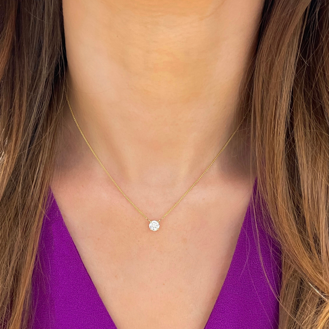 Essential Fine Necklace - 14 Karat Gold Choker Necklace for Women