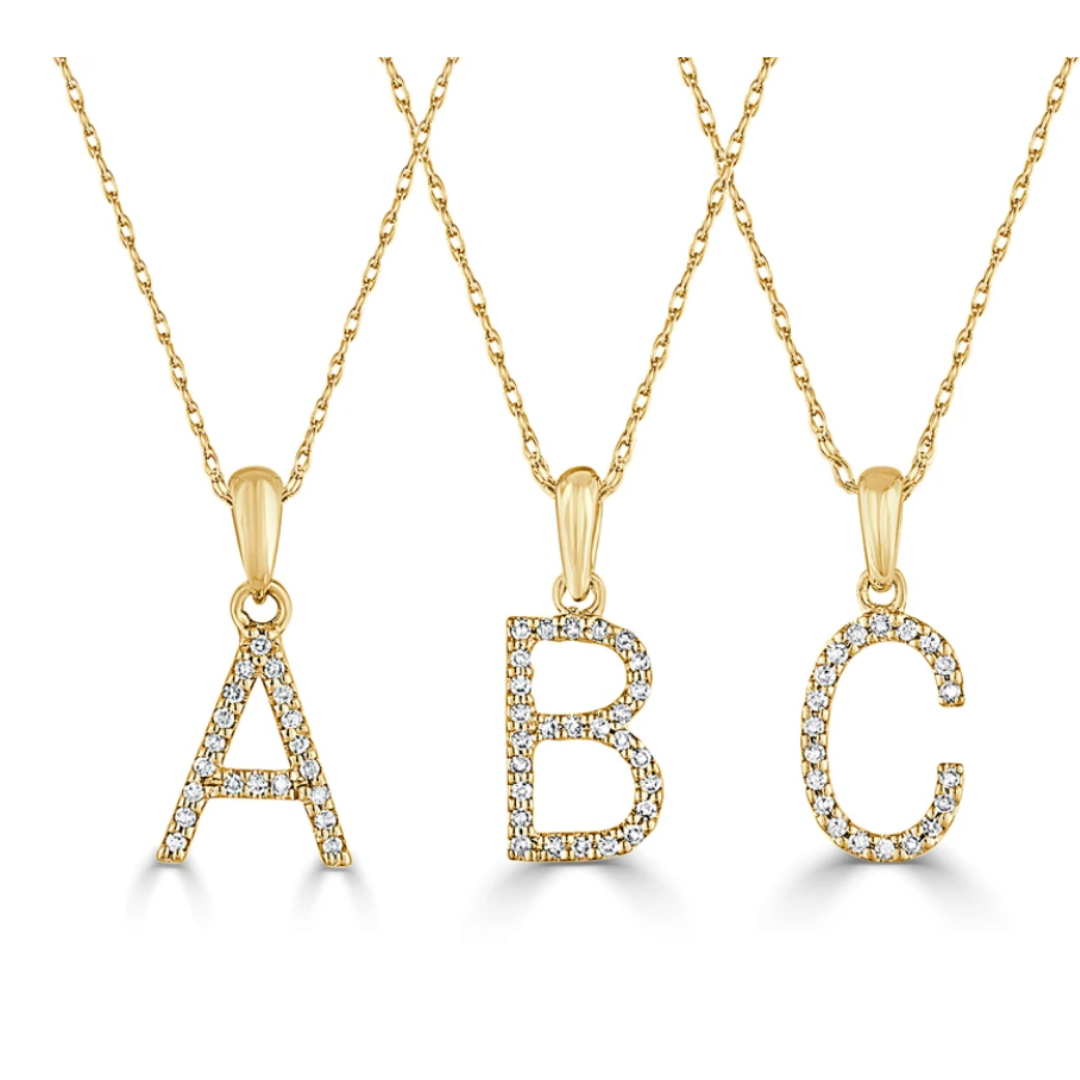 Fine initial necklace deals