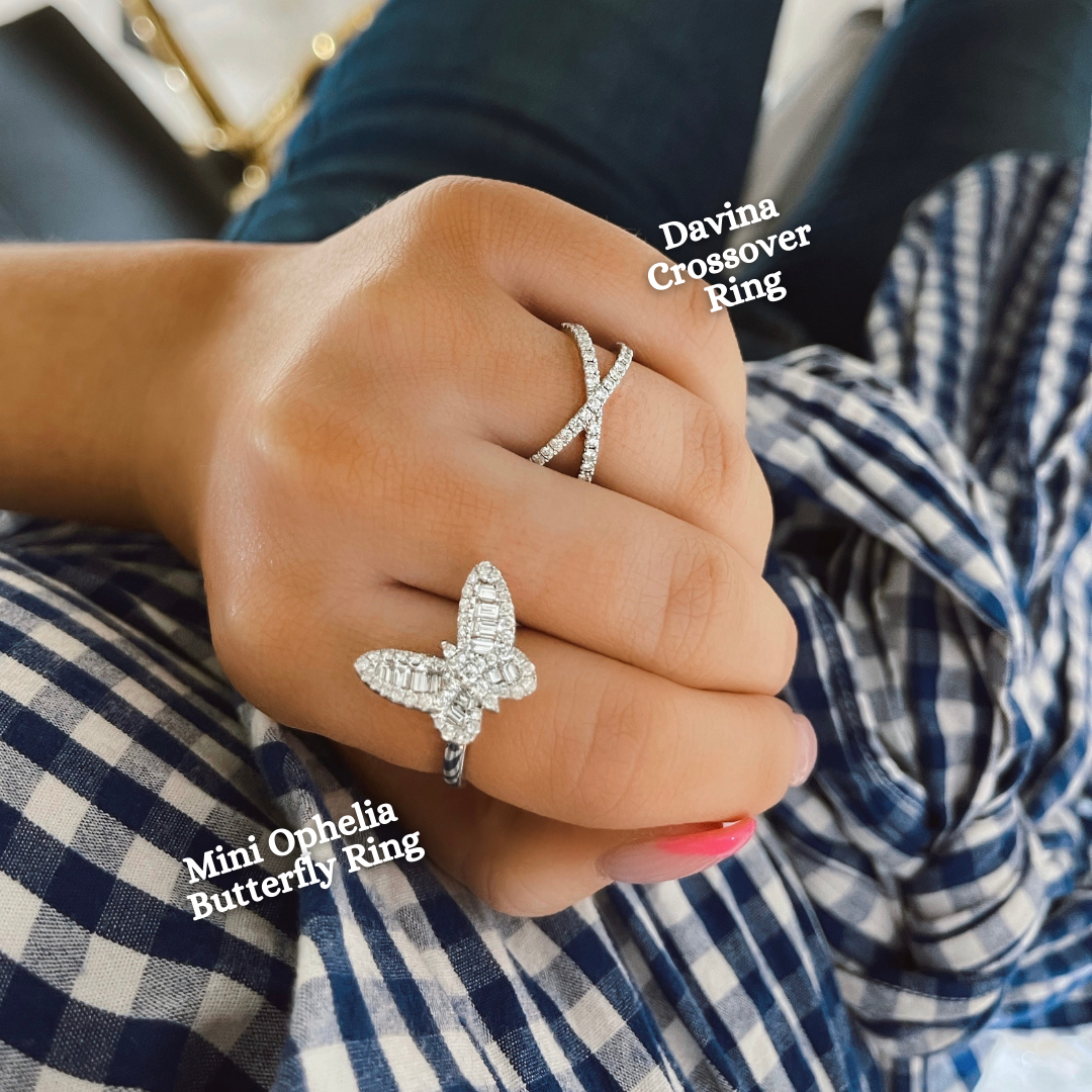 Davina Crossover Diamond Ring