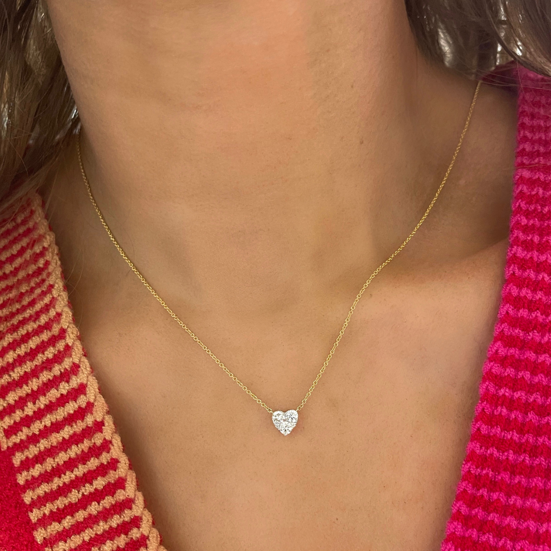 Women's Heart Diamond Necklace