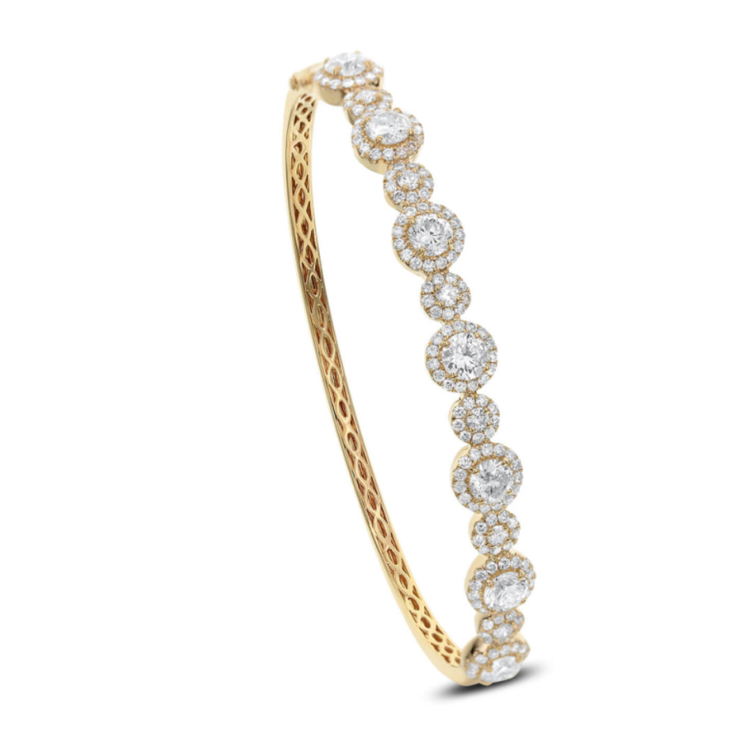 Elizabeth Diamond Bangle Bracelet 2.85 ctw