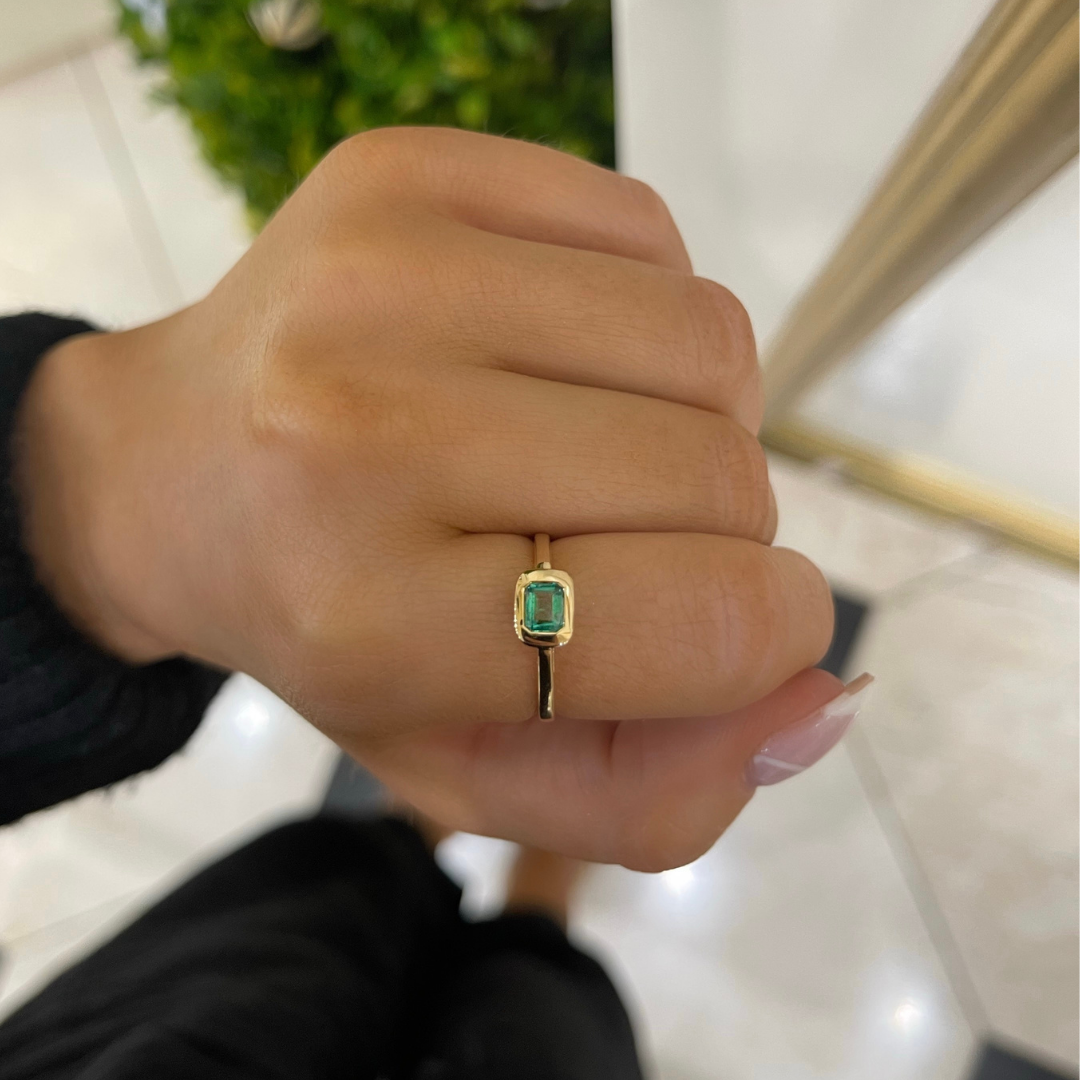 Bezel Gemstone Ring