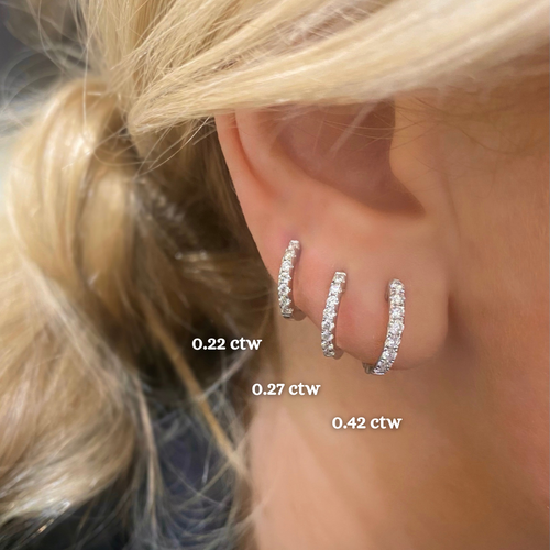 Gigi Diamond Huggie Earrings