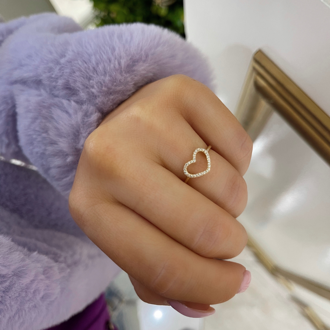 Love Struck Diamond Heart Ring