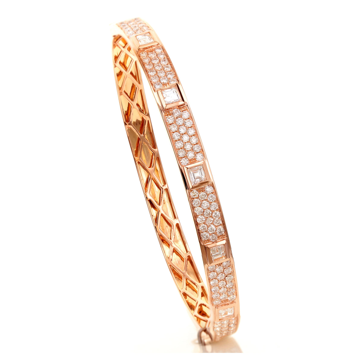 Azalea Pave Diamond Bangle Bracelet 2.26 ctw