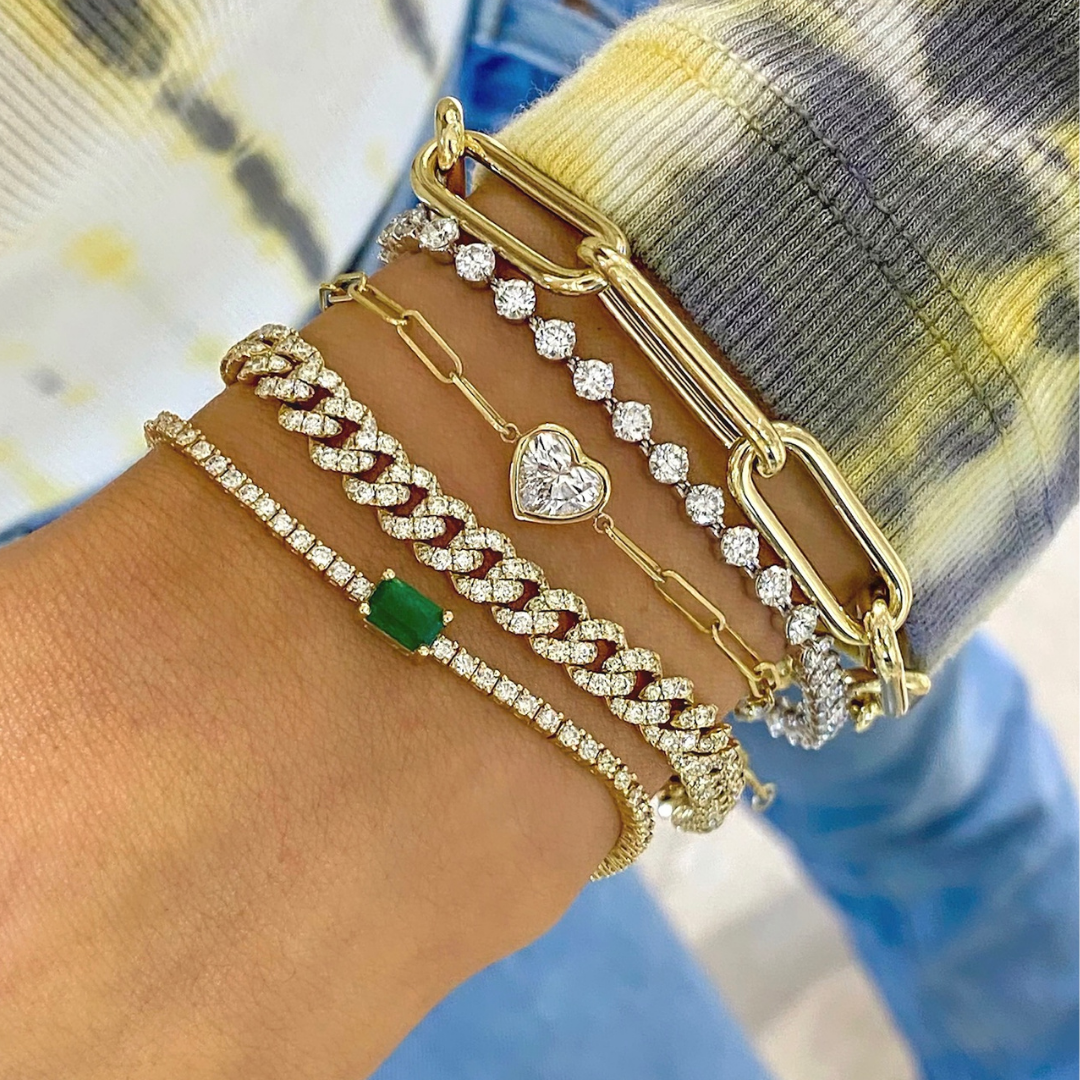 8.5mm Paperclip Chain Bracelet