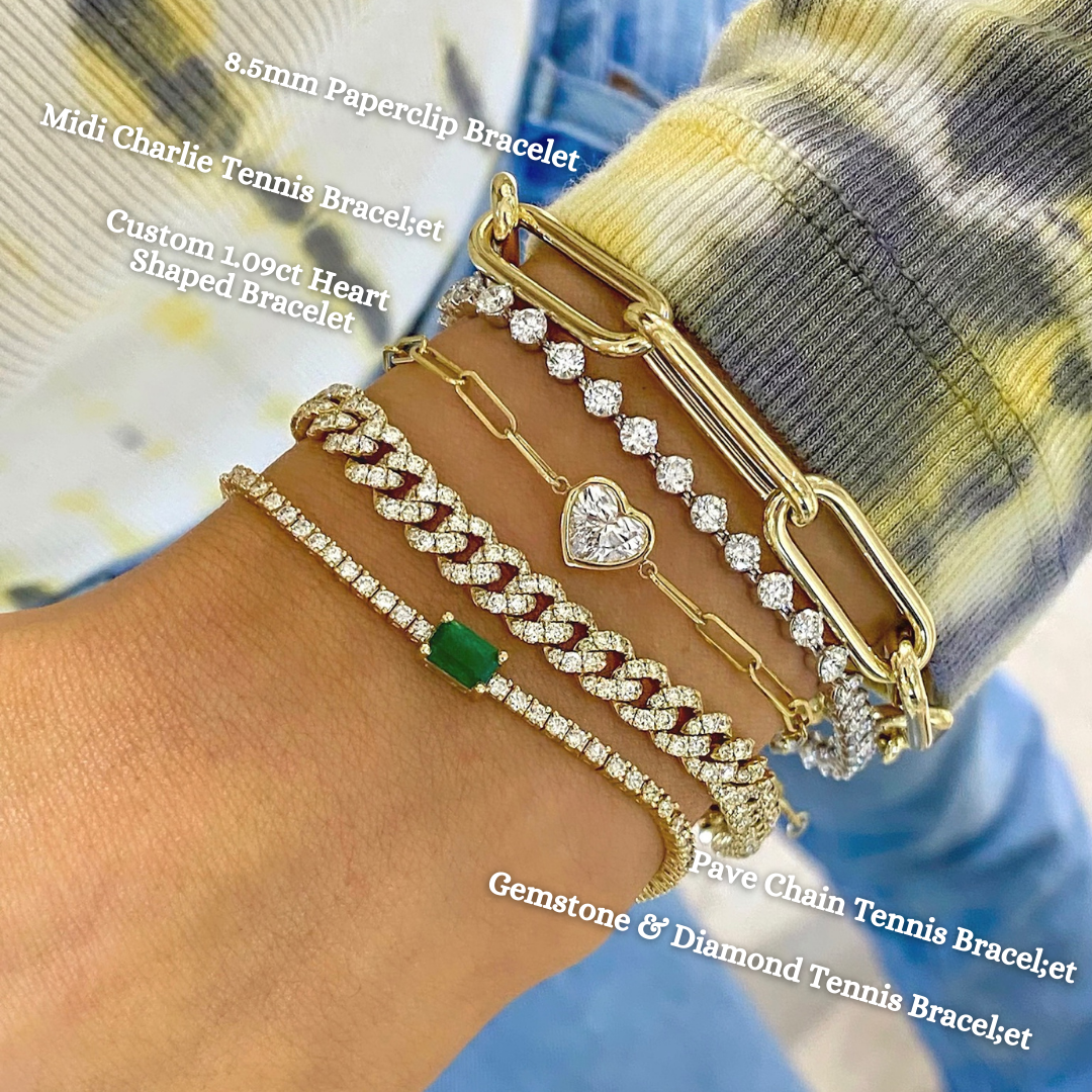 8.5mm Paperclip Chain Bracelet