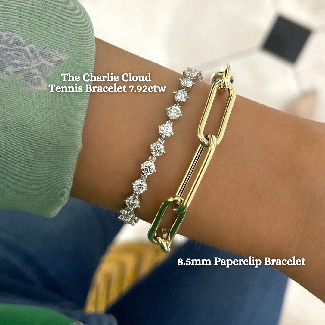 8.5mm Paperclip Chain Bracelet