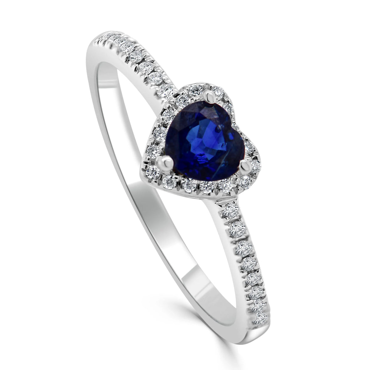 Birthstone Heart & Diamond Ring