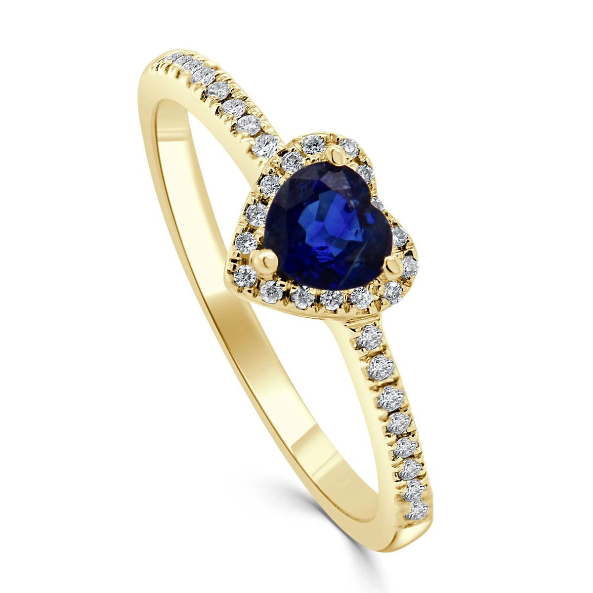 Birthstone Heart & Diamond Ring