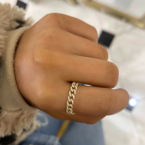 Bre Flexible Chain Link Ring