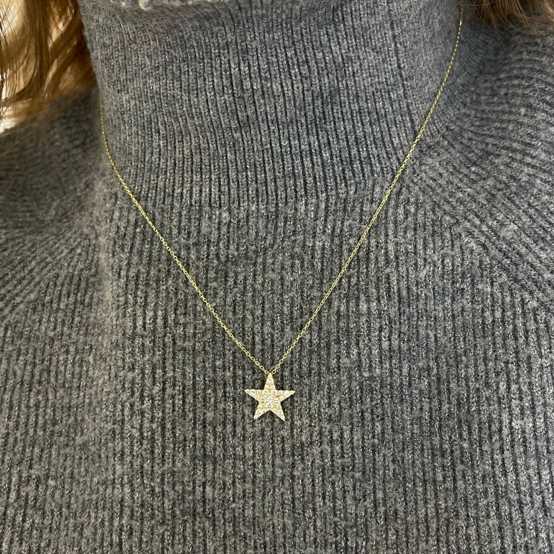 Dolly Diamond Star Necklace