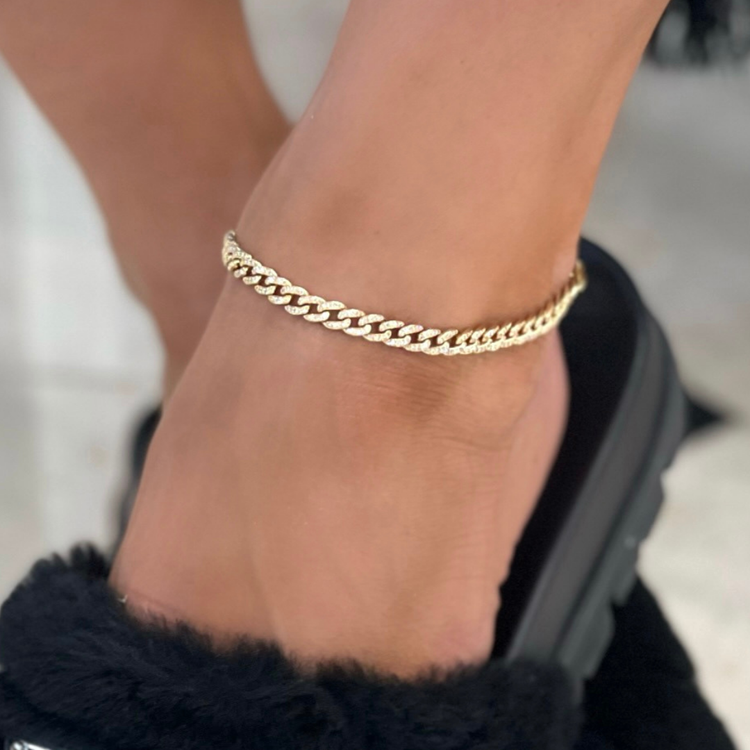 Gold 2025 link anklet