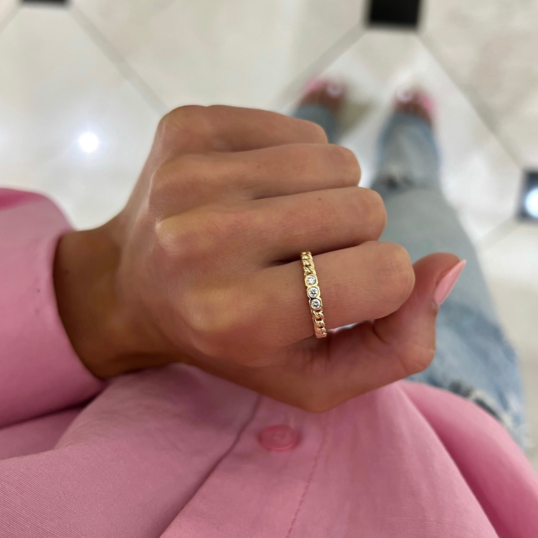Bailee Bezel Link Ring