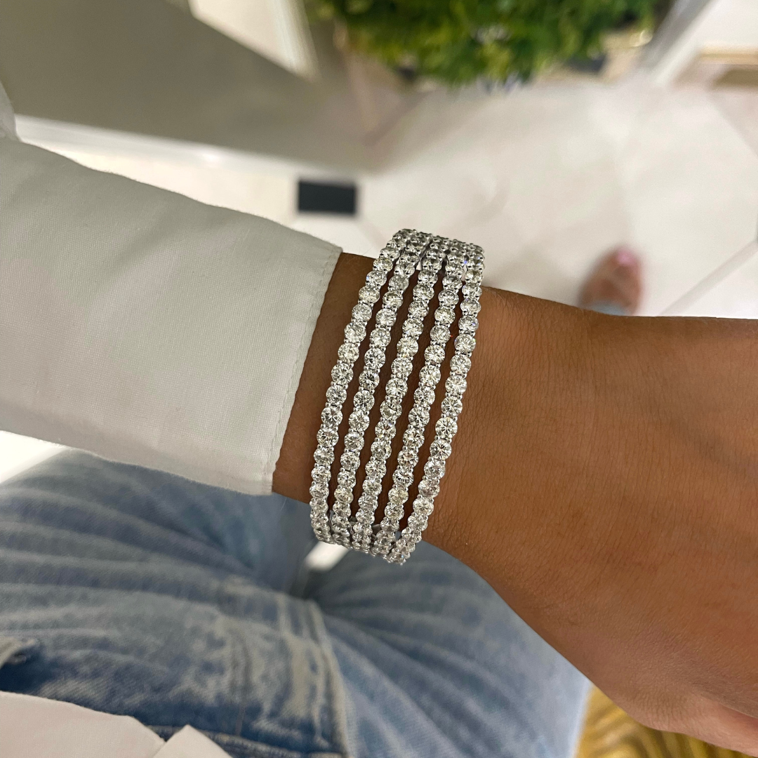 Rivetta Diamond Bangle Bracelet 21.66 ctw