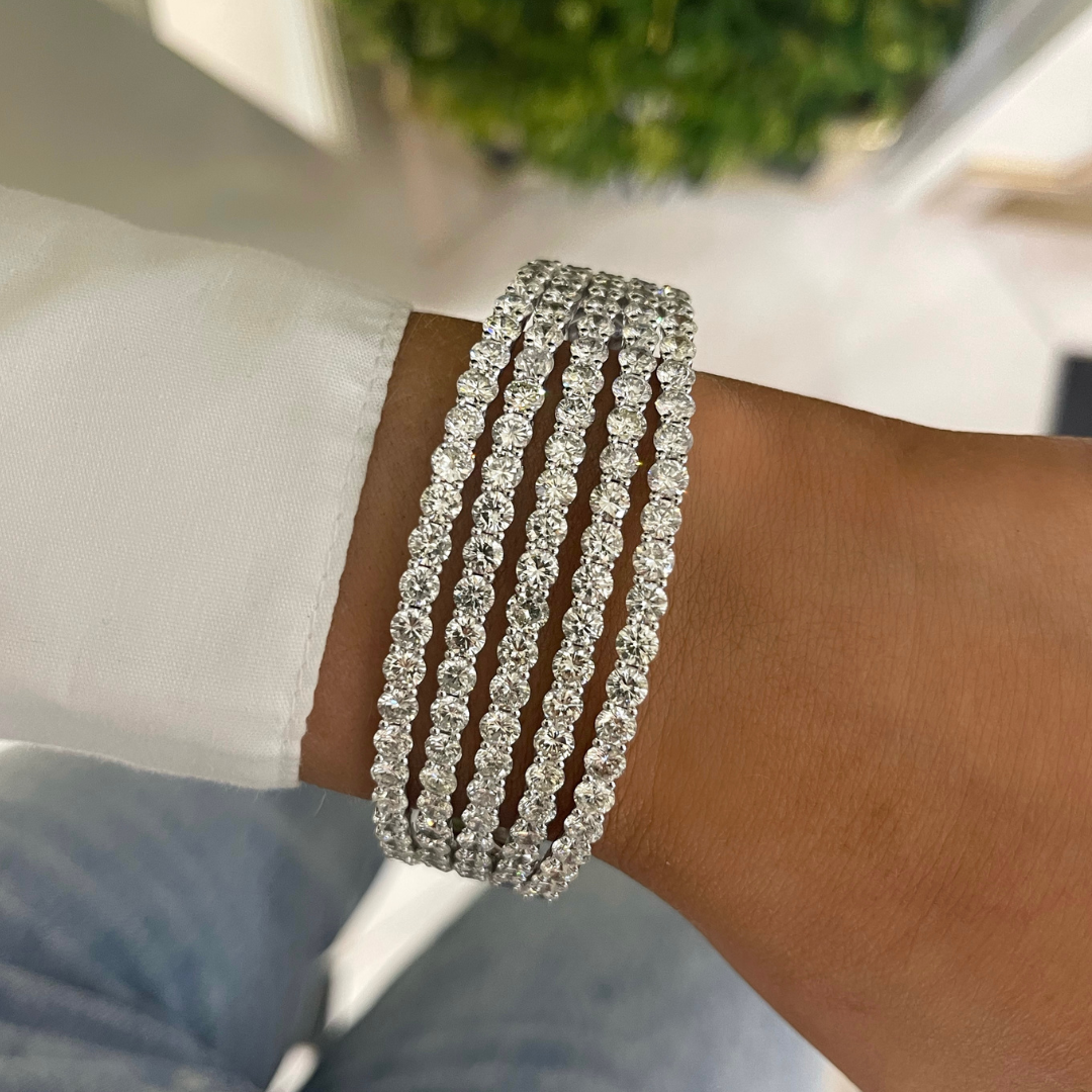 Rivetta Diamond Bangle Bracelet 21.66 ctw