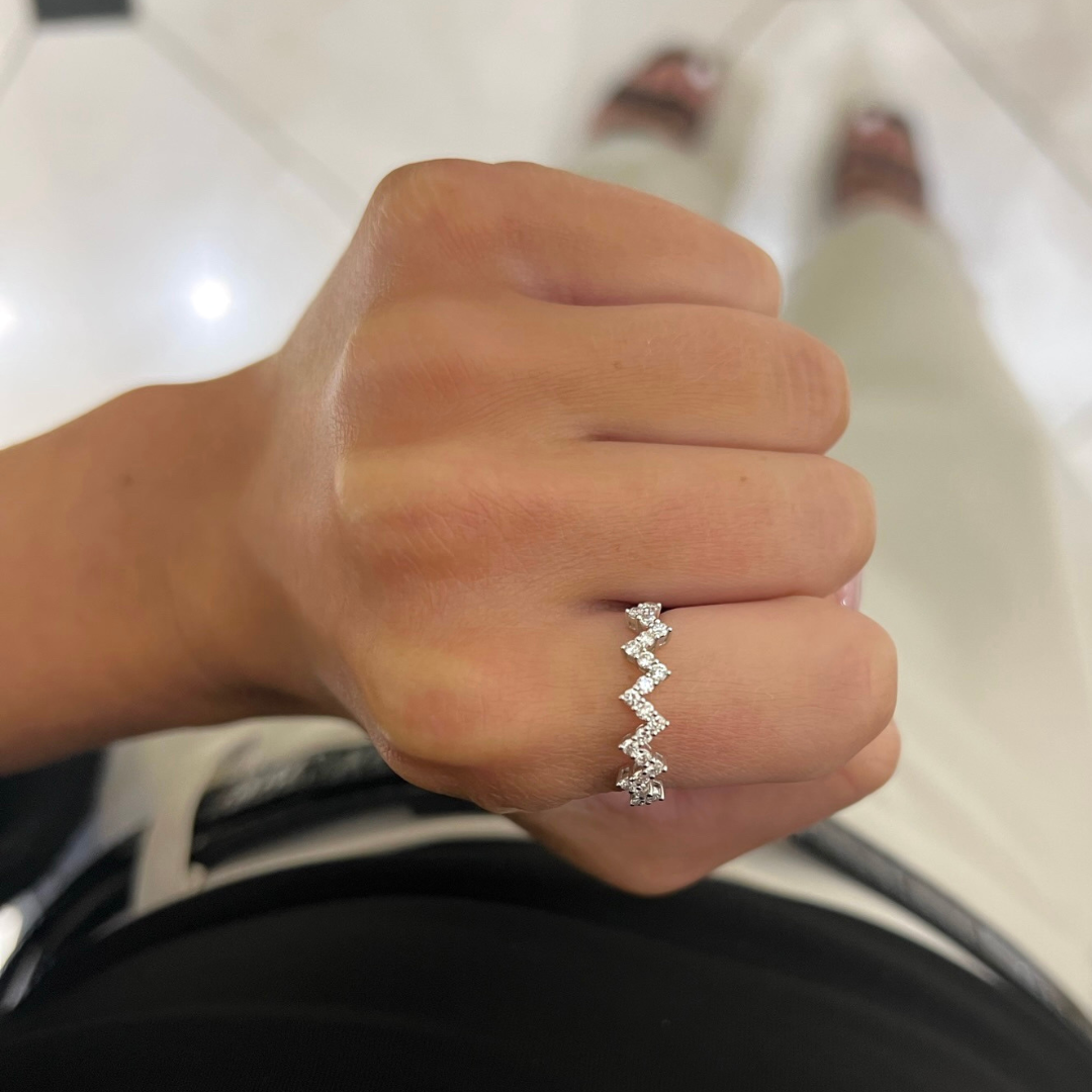 Gracie Zig Zag Diamond Ring