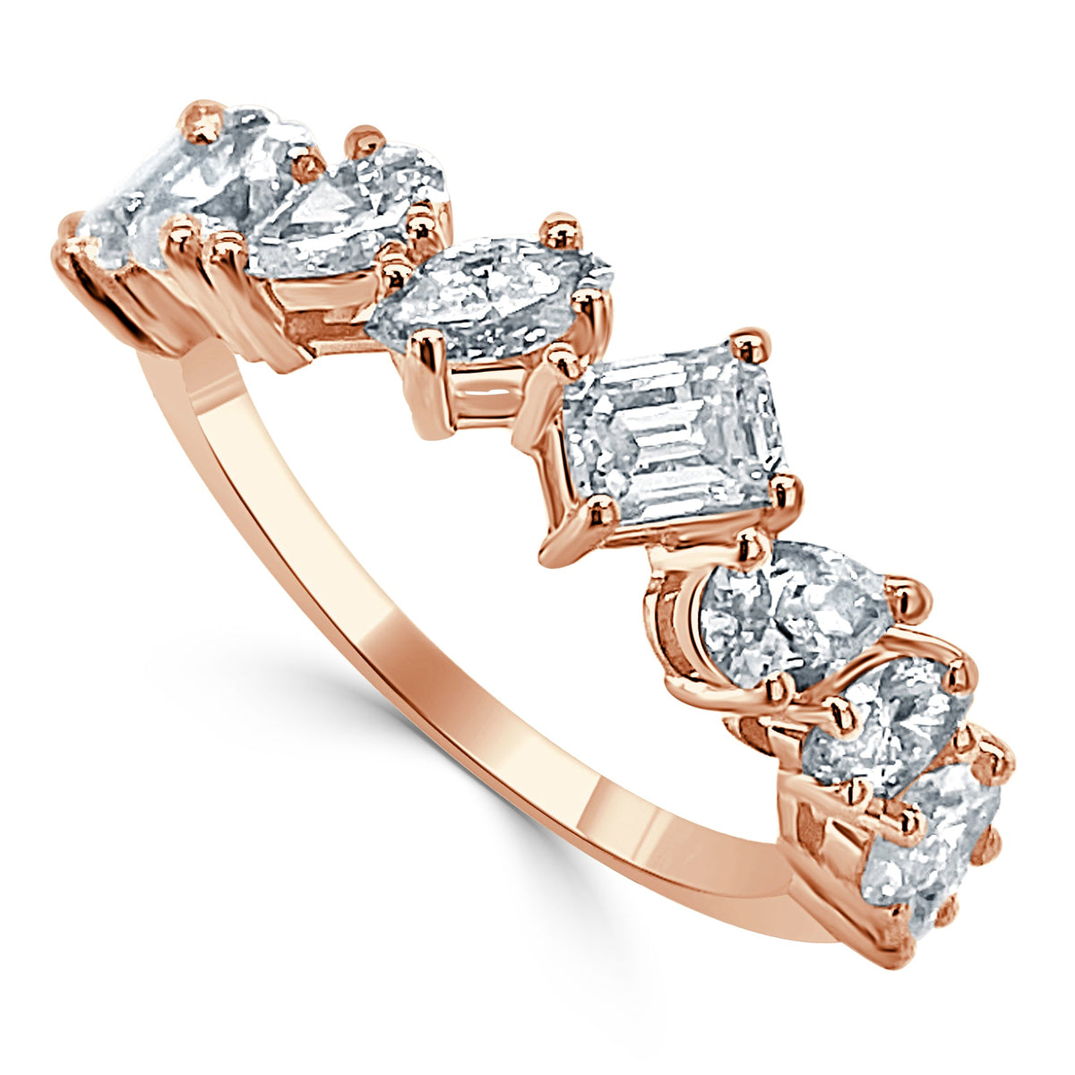 Kehlani Multi-Shape Diamond Band