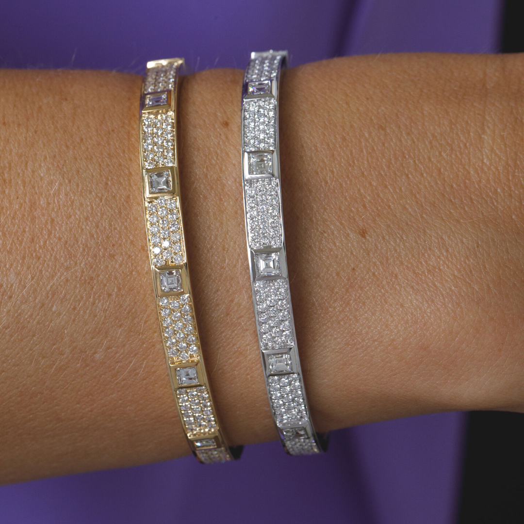 Azalea Pave Diamond Bangle Bracelet 2.26 ctw