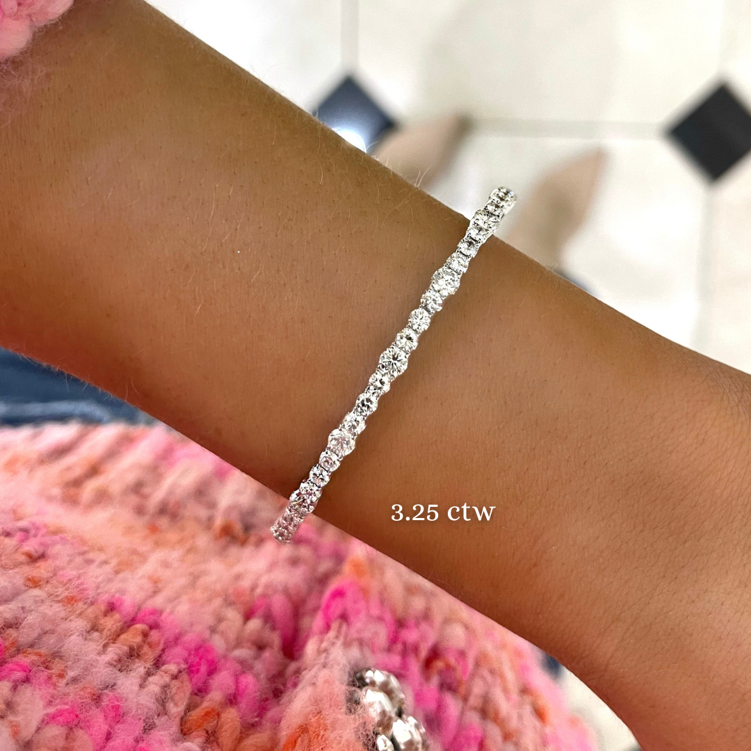 Genevieve Diamond Bangle Bracelet 1.50 ctw & 3.25 ctw