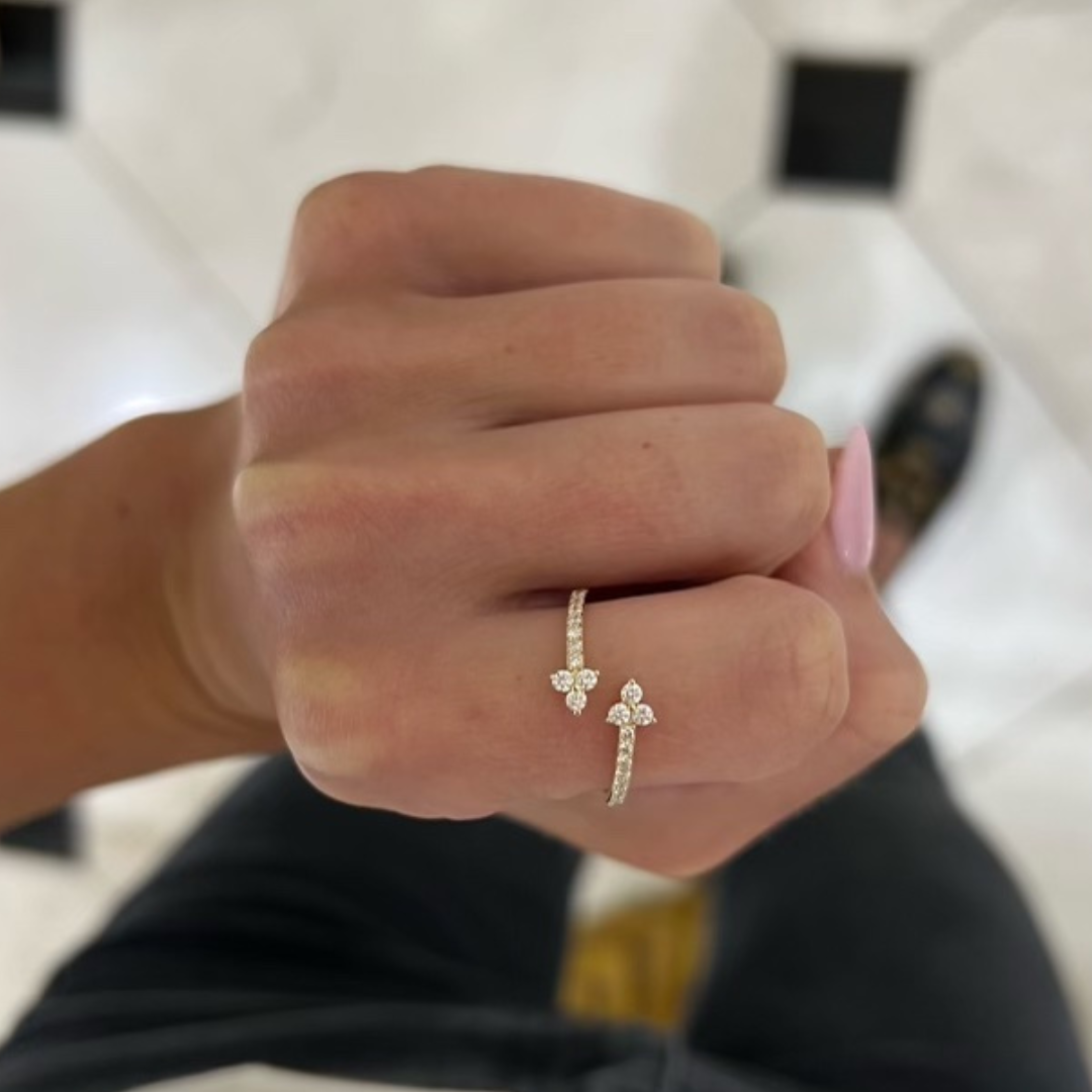 Trilogy Crossover Floating Diamond Ring