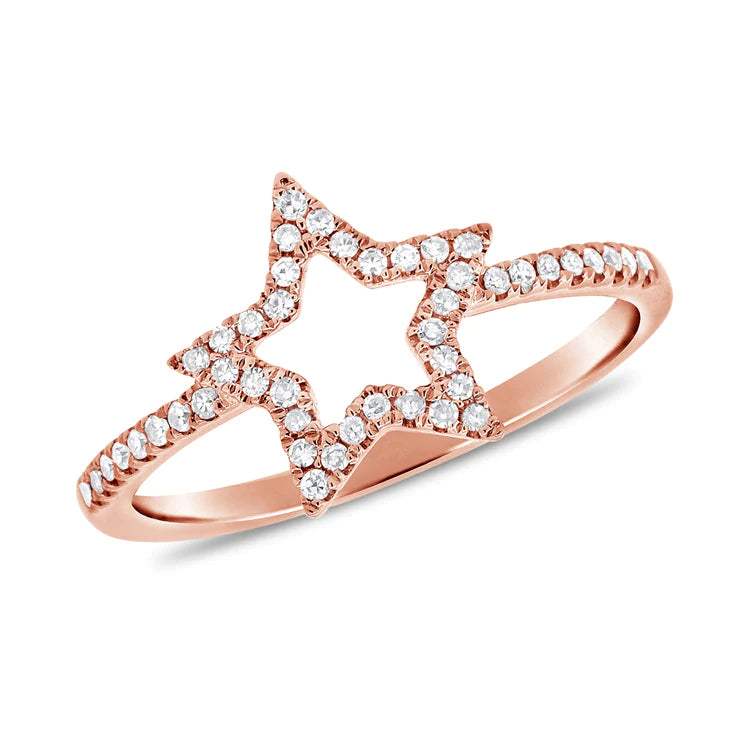Jones Diamond Outline Star Ring