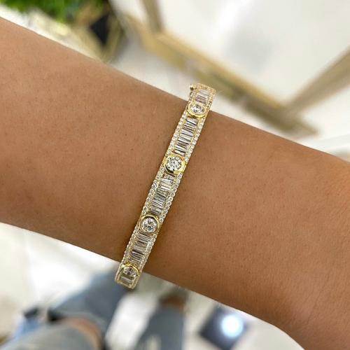 Lennox Baguette Bangle 3.37 ctw