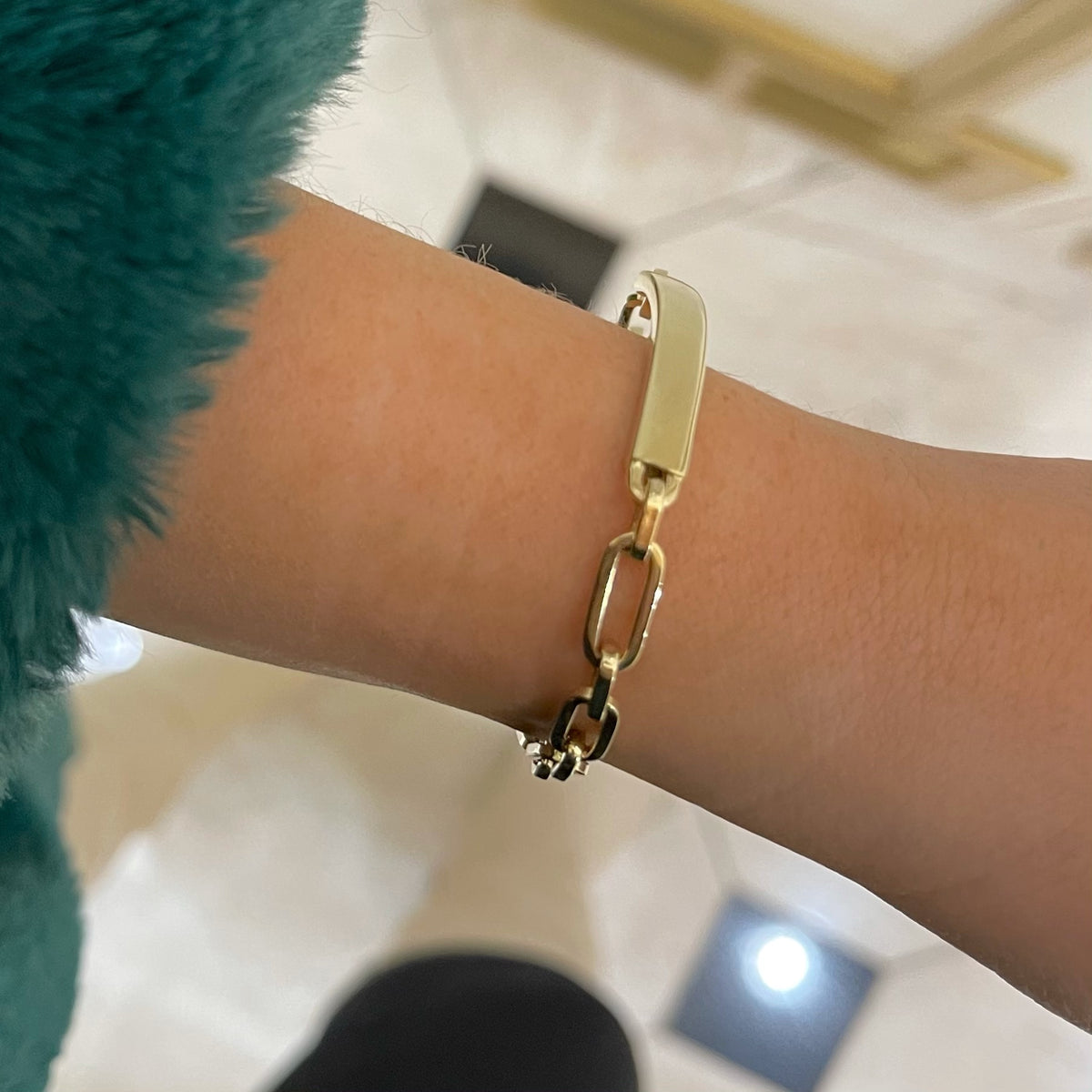 Rae Paperclip ID Bracelet