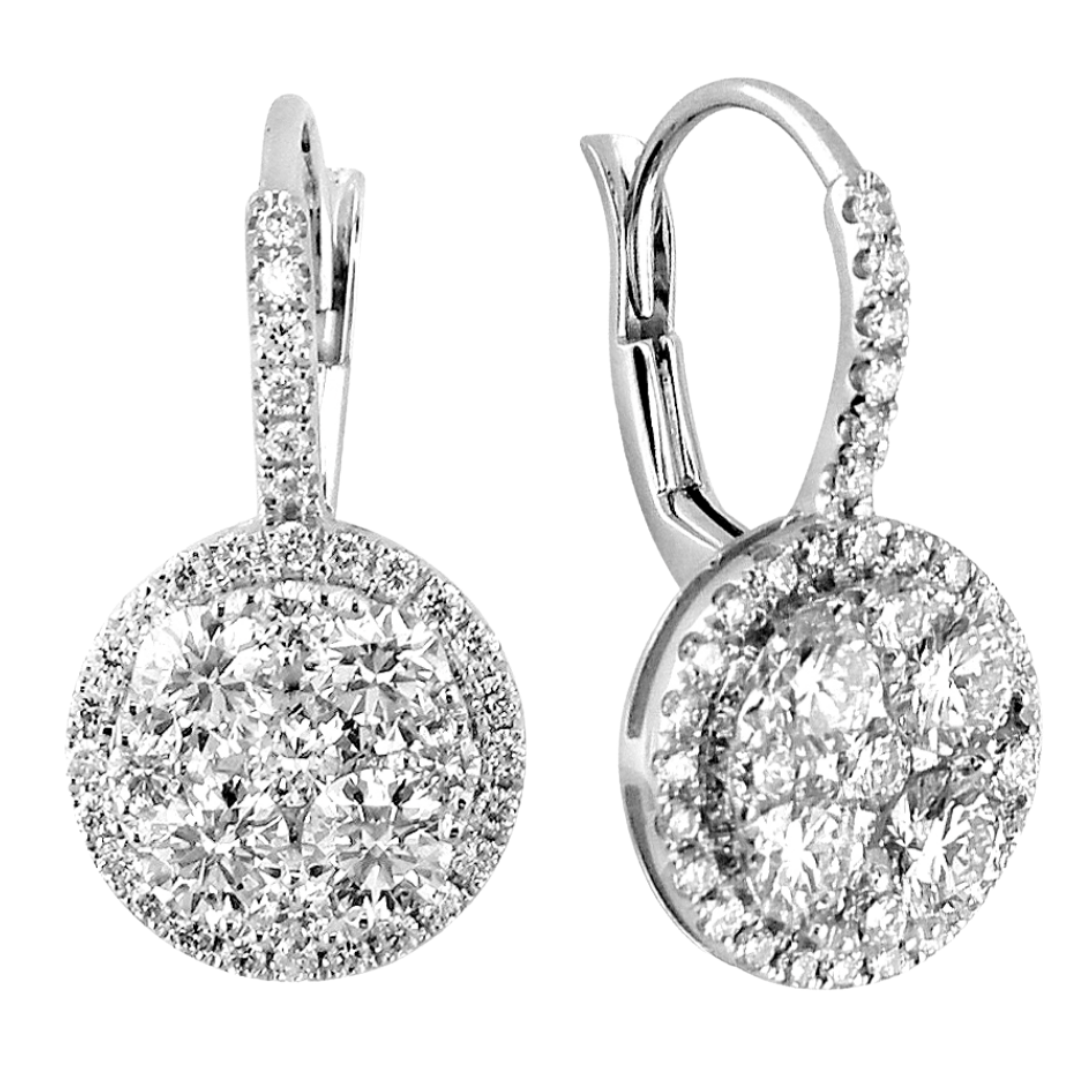 Birdie Pave Diamond Dangle Earrings