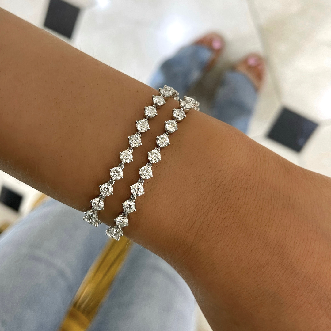 The Charlie Cloud Multi Way Floating Diamond Tennis Bracelet