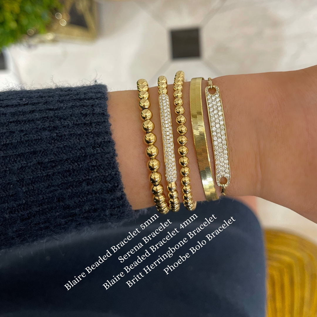 Britt Herringbone Bracelet 5mm
