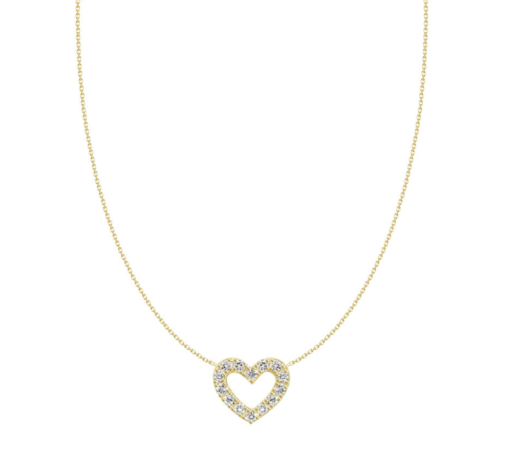 Love Struck Diamond Heart Necklace RW Fine Jewelry