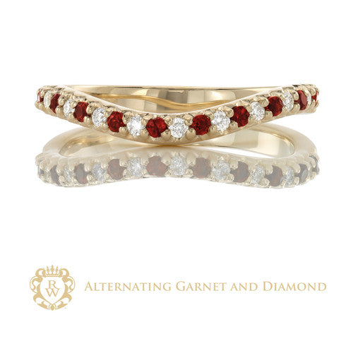 Alternating Garnet & Diamond Enhancer