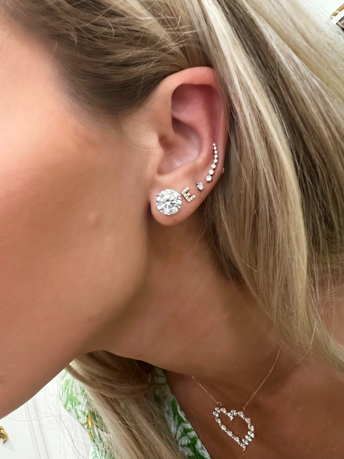 FLASH SALE Lab Grown Three Prong Martini Diamond Stud Earrings (6 ctw) *Emily's Pick*
