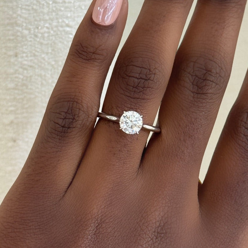 1.01ct Natural Round Brilliant Diamond in a Solitaire
