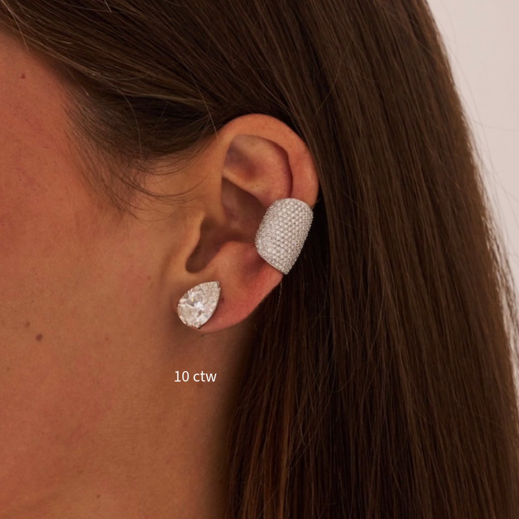 Lab Grown Pear Diamond Studs
