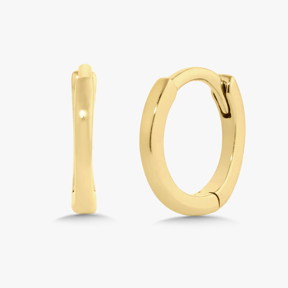 14k Gold Huggie Earrings – RWFJ - Main Image