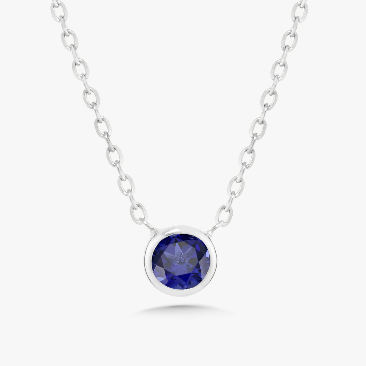 Single Bezel Birthstone Affixed Necklace