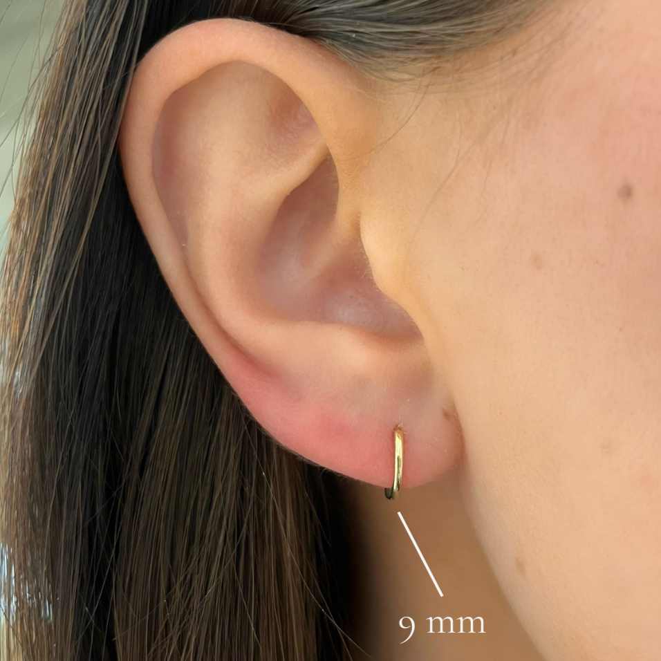 14k Gold Huggie Earrings