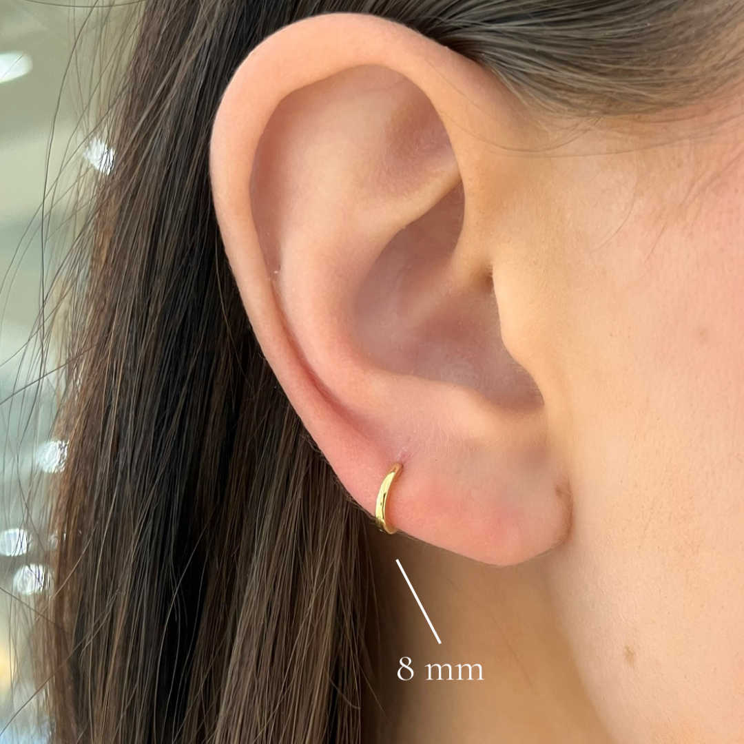 14k Gold Huggie Earrings