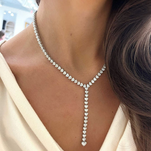 Mayfair Diamond Heart Lariat 29 ctw