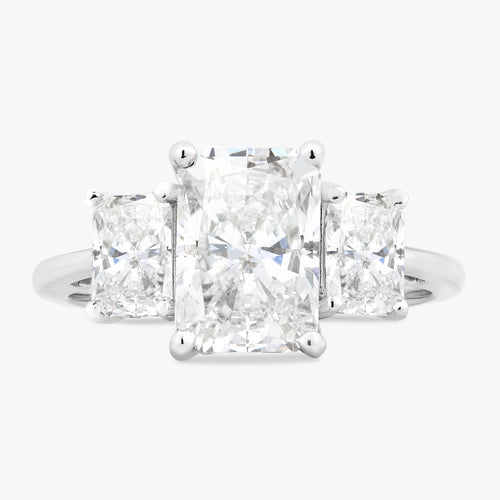 2.06ct Lab Grown Radiant Diamond Three-Stone