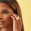 20.52ctw Natural Fancy Yellow Pear & Natural White Pear Diamond in a Two-Tone