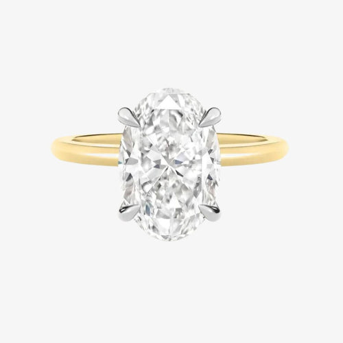 2.51 Oval Lab Grown Diamond Solitaire